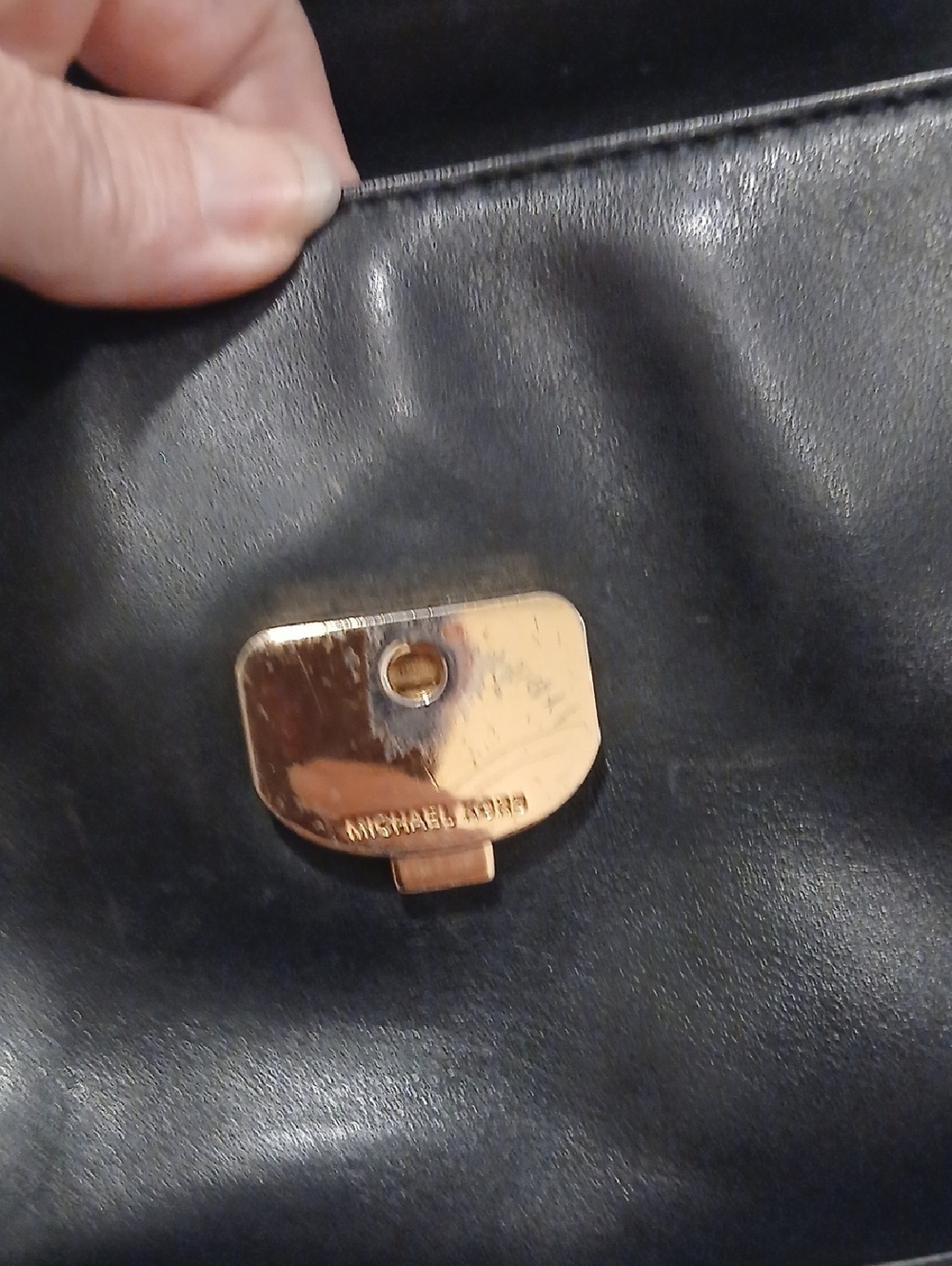 Michael Kors Small Black Leather Crossbody - Picture 6 of 10